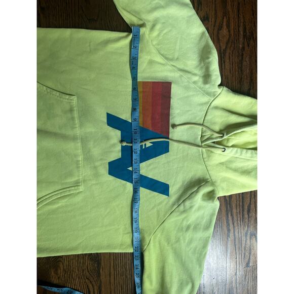 Aviator Nation Neon Relaxed Fit Logo Pullover Hoodie  Sweatshirt Sz. L - Picture 2 of 6